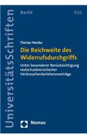 Die Reichweite Des Widerrufsdurchgriffs