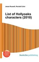 List of Hollyoaks Characters (2010): (English)