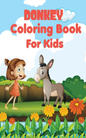Donkey coloring book for kids