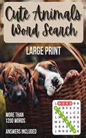 Cute Animals Word Search: Reduce your stress and anxiety playing fun word search puzzles. Fun for all ages!