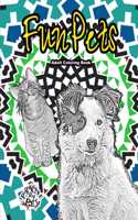 Fun Pets: Adult Coloring Book