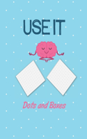 Use it Dots and Boxes: Fun Family Strategy Activity Paper Games Book For All/A 100 page, 8.5 x11 book