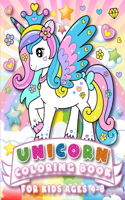 Unicorns Coloring Book for Kids Ages 4-8
