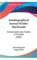 Autobiographical Journal Of John MacDonald