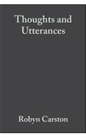 Thoughts and Utterances: The Pragmatics of Explicit Communication