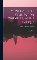 Monde ancien, civilisation orientale, Poésie lyrique