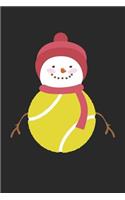 Christmas Notebook - Christmas Tennis Tennis Snowman Christmas Gift - Christmas Journal - Christmas Diary