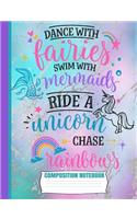 Dance With Fairies Composition Notebook