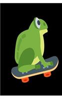 Frog Skateboarding Notebook: Humor Funny Journal To Write In