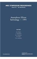 Amorphous Silicon Technology 1991: Volume 219