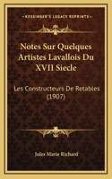Notes Sur Quelques Artistes Lavallois Du XVII Siecle