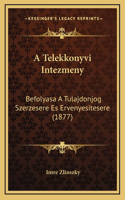 A Telekkonyvi Intezmeny