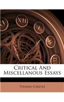 Critical and Miscellanous Essays