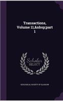 Transactions, Volume 11, Part 1