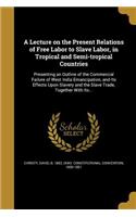 A Lecture on the Present Relations of Free Labor to Slave Labor, in Tropical and Semi-tropical Countries
