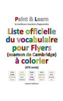 Liste officielle du vocabulaire pour Flyers (examen de Cambridge)