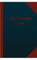 Plant Manager Log (Logbook, Journal - 124 pages 6x9 inches): Plant Manager Logbook (Blue Cover, Medium)(Logbook/Record Books)
