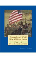 Pennsylvania Civil War Soldiers Index