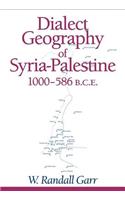 Dialect Geography of Syria-Palestine, 1000-586 BCE