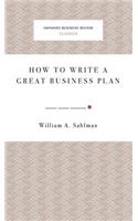 How to Write a Great Business Plan