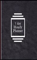 7 Day Hourly Planner: Vertical hourly planner with daily weekly over view - Black Cover(12 Planners, Notebooks & Calendars)