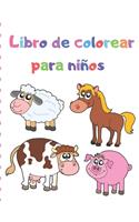 Libro de colorear para niños: 100 diseños de animales mágicos para niñas de 2-4,4-6 años