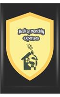 Book of monthly expenses