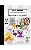 Graph Paper Composition Notebook. Quad Ruled-4 Squares Per Inch