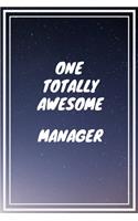 One Totally Awesome Manager