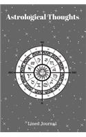 Astrological Thoughts Lined Journal