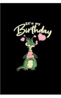 It's my birthday: 6x9 Dragon - lined - ruled paper - notebook - notes