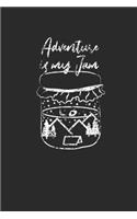 Adventure Is My Jam: Hiking Notebook, Blank Lined (6" x 9" - 120 pages) Sports Themed Notebook for Daily Journal, Diary, and Gift