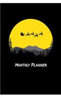 Christmas Monthly Planner: Best Gift For All Age, Keep Track Planning Notebook 2020, 6" x 9", 120 pages