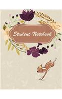 Student notebook: Planner with Class Schedules, Passwords, Notes and Daily Planner, Homework, checklist...120 Pages 8.5" x 11"