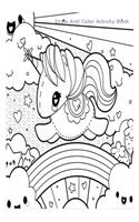 Draw and Color Activity Book: Unicorn Creativity Notebook Blank Sketch and Write Activity Book