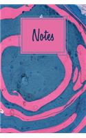 Notes: College Lined Journal, Blank Lined Notebook For Artists, Adults, Girls And Boys With Mixed Marble Cover