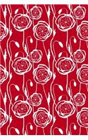 Journal Notebook Scribbly Flowers Pattern 4: 110 Page Plain Blank Journal For Drawing, Writing, Doodling In Portable 6 x 9 Size.(37 The Write Way Plain Journal)