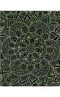 Journal Notebook Mandala Pattern 10: 172 Lined Numbered Pages With 3 Index Pages For Easy Organization in Large 8 x 10 Size For Journaling, Writing, Planning or Doodling.(93 Artsy Lined Journals)