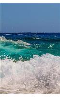 Waves Notebook: 150 lined pages, softcover, 6 x 9