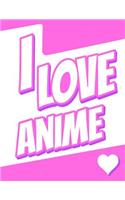 I Love Anime: Large Print Discreet Internet Website Password Organizer, Birthday, Christmas, Friendship Gifts for Kids, Teens, Men and Women, Book Size 8 1/2" X 11": Large Print Discreet Internet Website Password Organizer, Birthday, Christmas, Friendship Gifts for Kids, Teens, Men and Women, Book Size 8 1/2" X 1