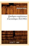 Quelques Expériences d'Acoustique (Éd.1882)