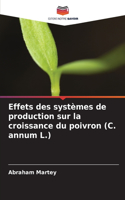 Effets des systèmes de production sur la croissance du poivron (C. annum L.)