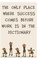 The Only Place Where Success Comes Before Work Is in the Dictionary