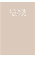 Hoja de tiempos
