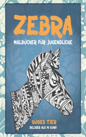 Malbücher für Jugendliche - Billiger als 10 Euro - Süßes Tier - Zebra