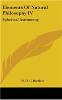 Elements Of Natural Philosophy IV