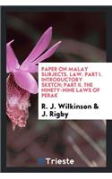 Introductory Sketch [of the Three Malay Schools of Law] ...