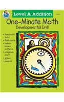 1 Minute Math Level a Addition: Developmental Drill