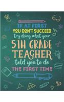 If At First You Don't Succeed Try Doing What Your 5th Grade Teacher Told You To Do The First Time