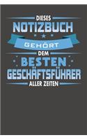 Dieses Notizbuch Gehört Dem Besten Geschäftsführer Aller Zeiten